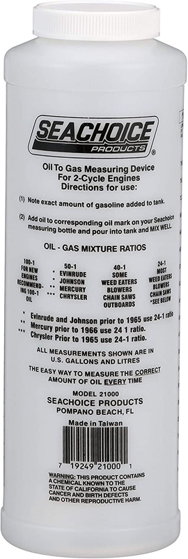 Seachoice Widemouth 2-Cycle Engine 32-Ounce Marine Oil-to-Gas Mixing Container