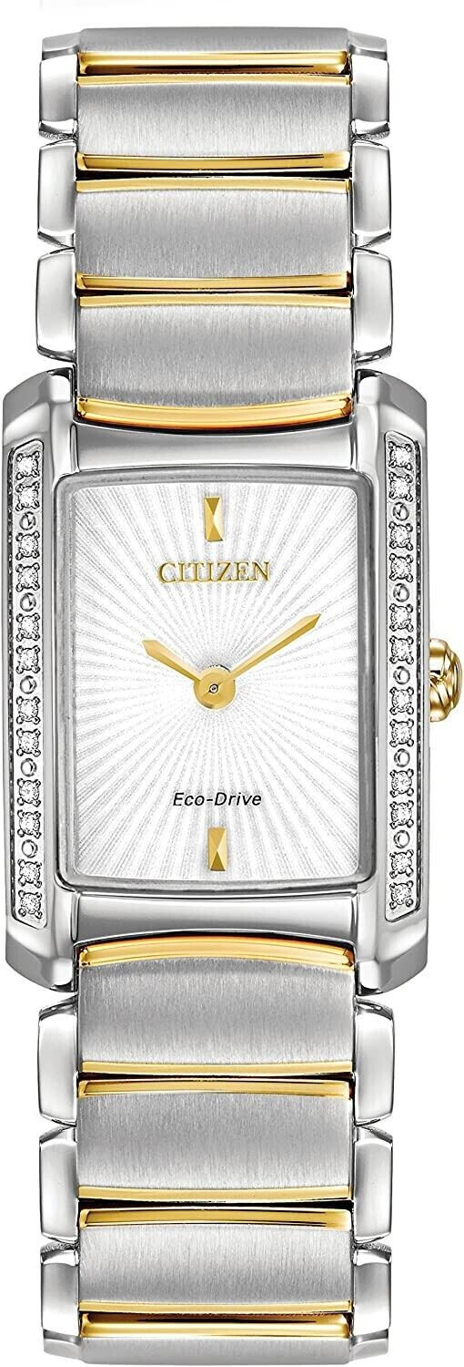 CITIZEN EG2964-56A Eco-Drive Diamond Gold & Silver Tone Band
