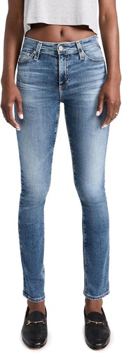 Pre-owned Ag Adriano Goldschmied Women's Mari High Rise Slim Straight Jeans In 15 Years Shoreline