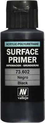 Vallejo Black Primer Acrylic Polyurethane 60ml