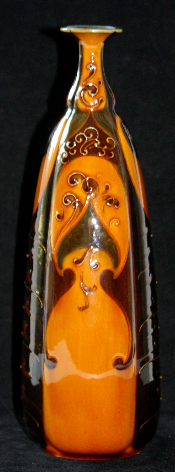 Ca. 1900 Doulton Holbein Holbeinware Vase - Signed by Charles Noke