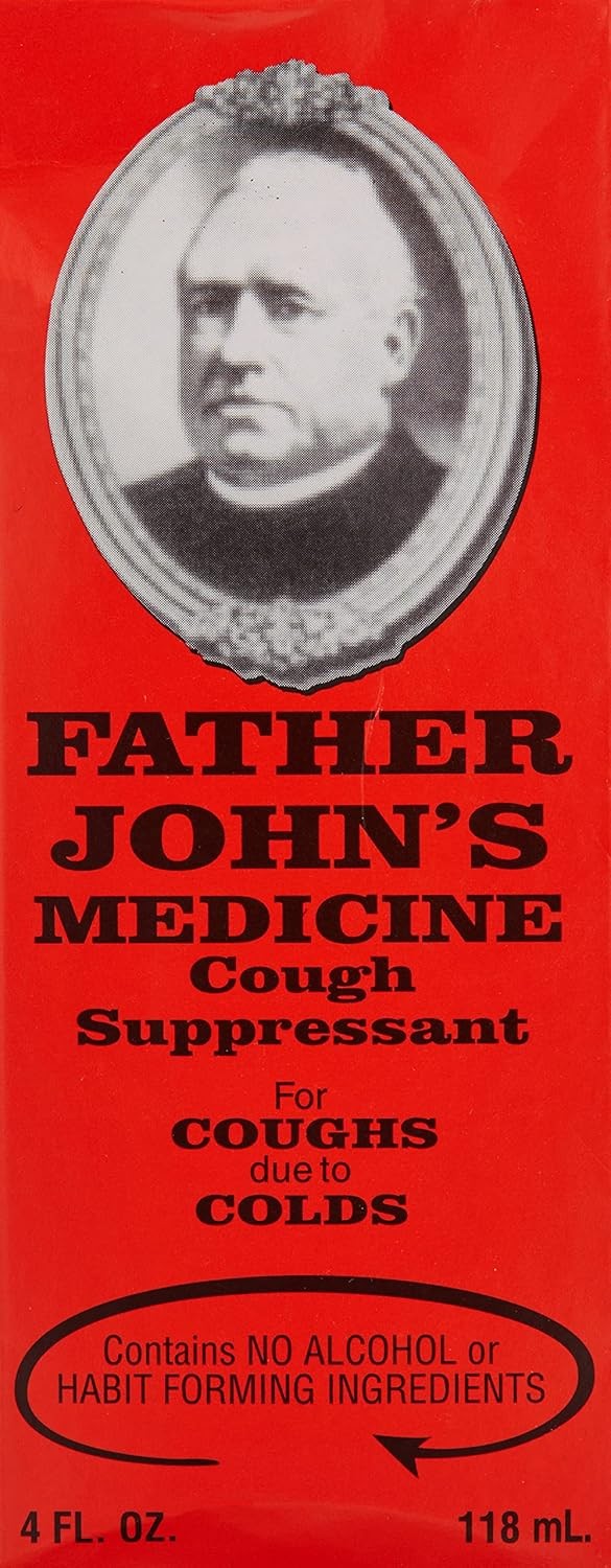 Father John's Medicine Cough Suppressant Antihistamine Alcohol Free Formula 4oz