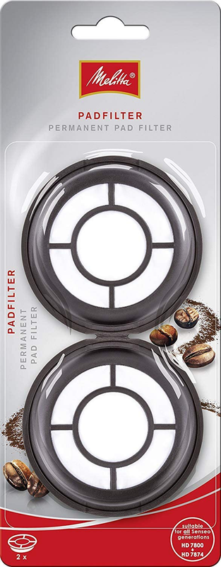 Melitta 180424 Permanent Kaffeefilter 2 Stück für alle Philips Senseo Kaffeepadm