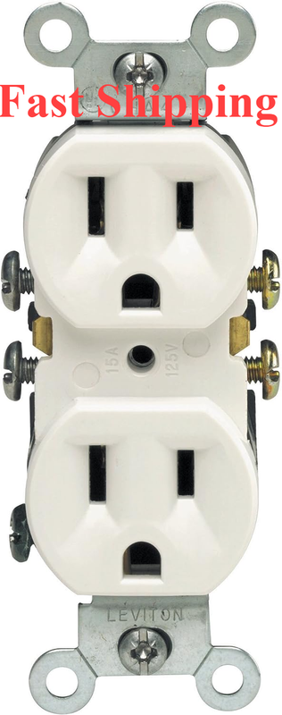 10 Pack Outlet Receptacle 125V 15 Amp Duplex Residential Dual Electrical Wall ✅✅