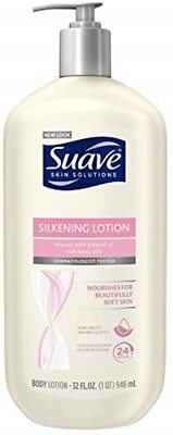 Suave Silkening Body Lotion With Jojoba Oil 32 oz