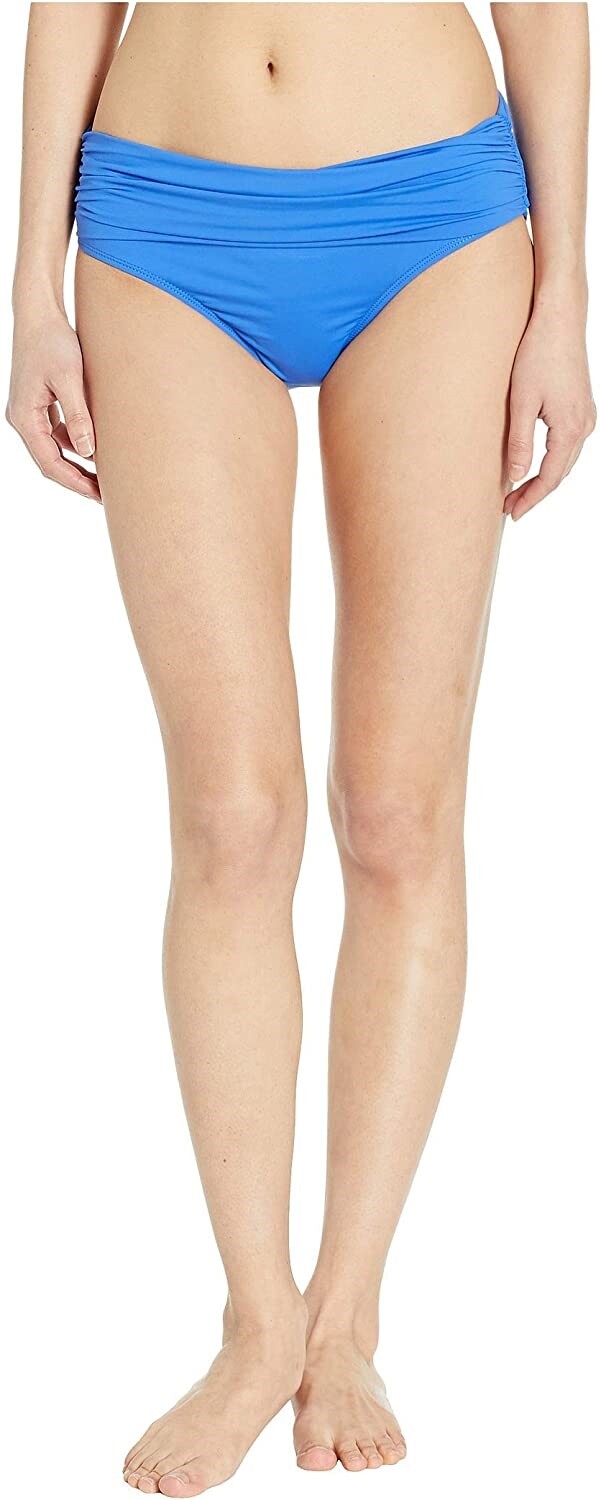LAUREN RALPH LAUREN Women's 188459 Shirred Banded Bikini Bottom Swimwear Size 8