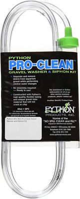 Python Pro Clean-Mini 1'' x 6'' Tube with 6 ft. Hose 1 Count (Pack of 1), Clear 