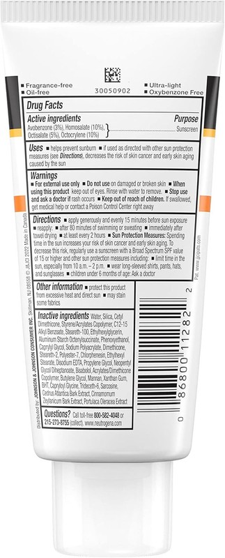 Neutrogena Face Sunscreen, Broad Spectrum SPF 50 Clear Face, Break out Free Loti