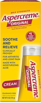 Aspercreme Maximum Strength Pain Relief Cream With Aloe, 3 oz