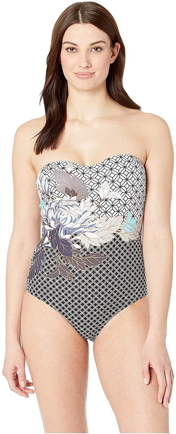 JETS SWIMWEAR AUSTRALIA Women's 183567 Modular Bandeau One-Piece Swimwear Size 8