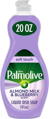 Palmolive Ultra Soft Touch Dish Soap, Almond Milk & Blueberry - 20 fl oz