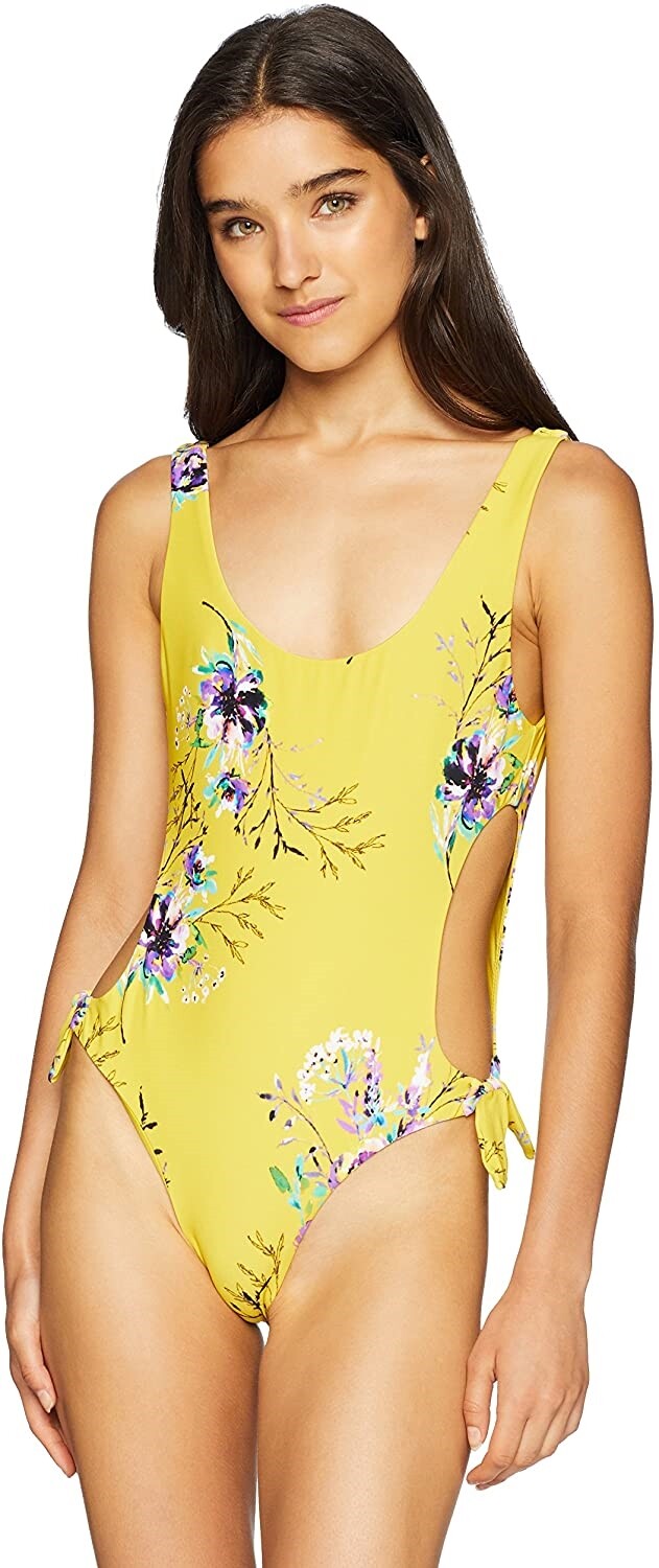 Rip Curl 247682 Womens Sweet Nothing One Piece Swimsuit Mustard Size X-Small