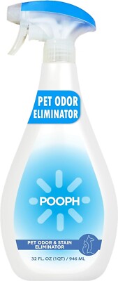 Pooph Pet Odor Eliminator 32Oz Spray Puppy Dismantles Odors on a Molecular Basis