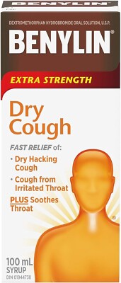 BENYLIN Extra Strength Dry Cough Syrup 100mL From Canada