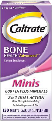 Caltrate Calcium and Vitamin D3 Plus Minerals Minis, 150 Tablets