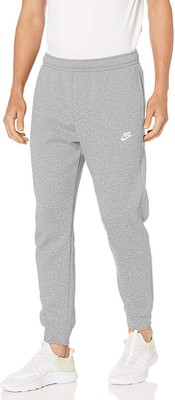 

Мужские спортивные клубные джоггеры Nike Dk Grey Heather/Matte Silver/Wht (BV2671 063), Серый