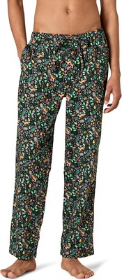 Amazon Essentials Men's Flannel Pajama Pant X-Small, Black Folkloric 