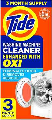 Washing Machine Cleaner by Tide, Washer Machine Cleaner  for3 Month SupLLY