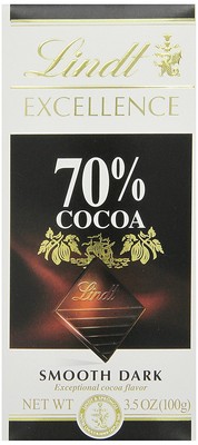 Lindt Excellence 70 Extra Dark Chocolate Bars 35Ounce Pack of 12