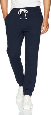 

Мужские трикотажные брюки Nautica темно-синего цвета с ребристыми манжетами, Navy