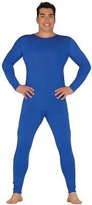 Mens Blue All In One Bodysuit Jumpsuit TV Book Film Carnival Fancy Dress Costume