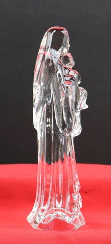Waterford Crystal Madonna and Child figurine 7" tall Nativity