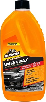 Armor All Ultra Shine Wash and Wax Car Cleaner Soap and Polish, 64 fl oz
