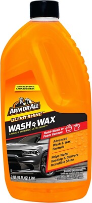 Armor All Ultra Shine Car Wash and Car Wax by Armor All, Cleaning Fluid  64Oz...