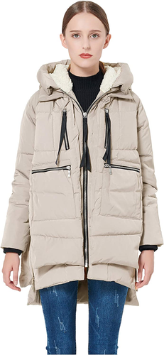 Pre-owned Orolay Women's Thickened Down Jacket Beige M