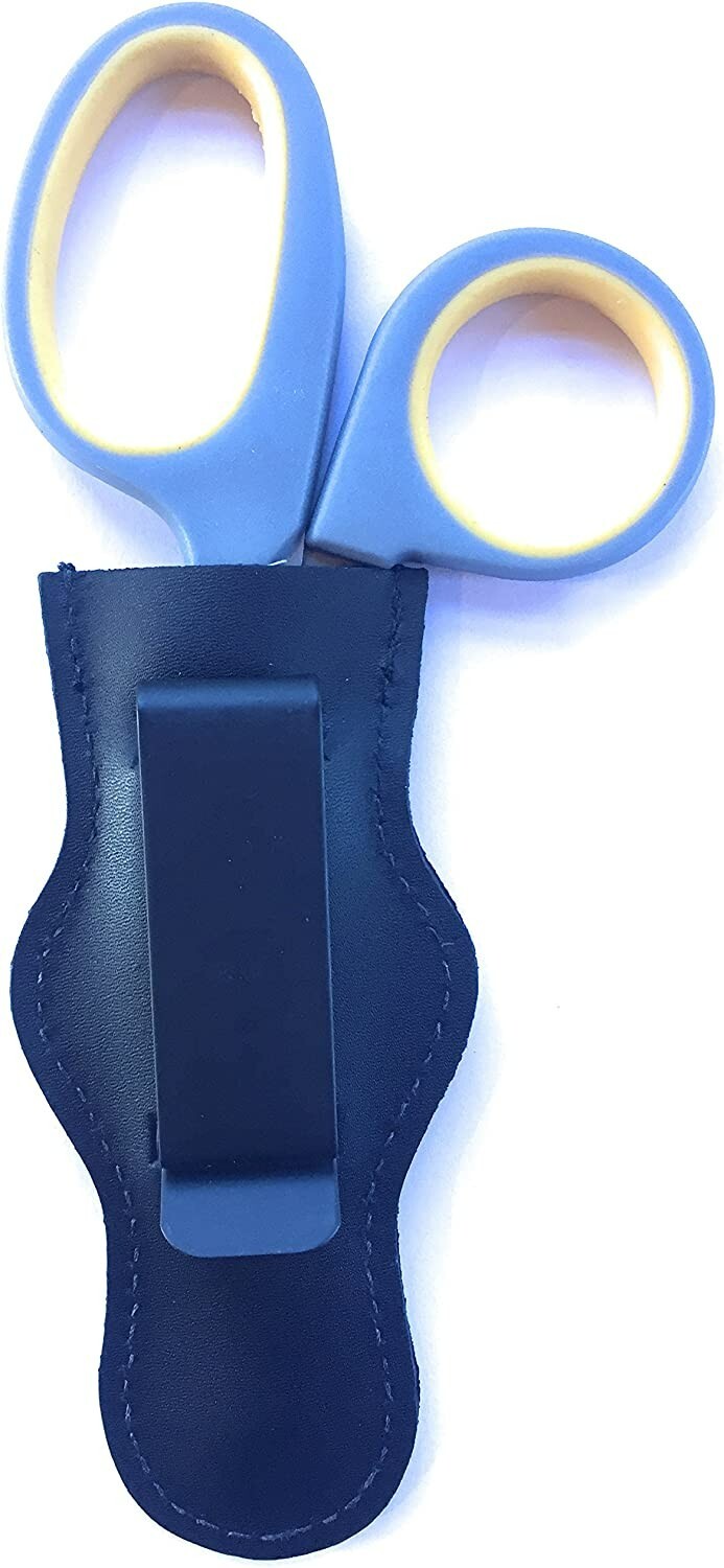 The Original BATCLIP Shears – Premium Leather Clip-On Holster and Shears
