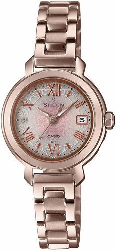 Pre-owned Casio Sheen Shw-5300cg-4ajf Solor Women's Watch In Box