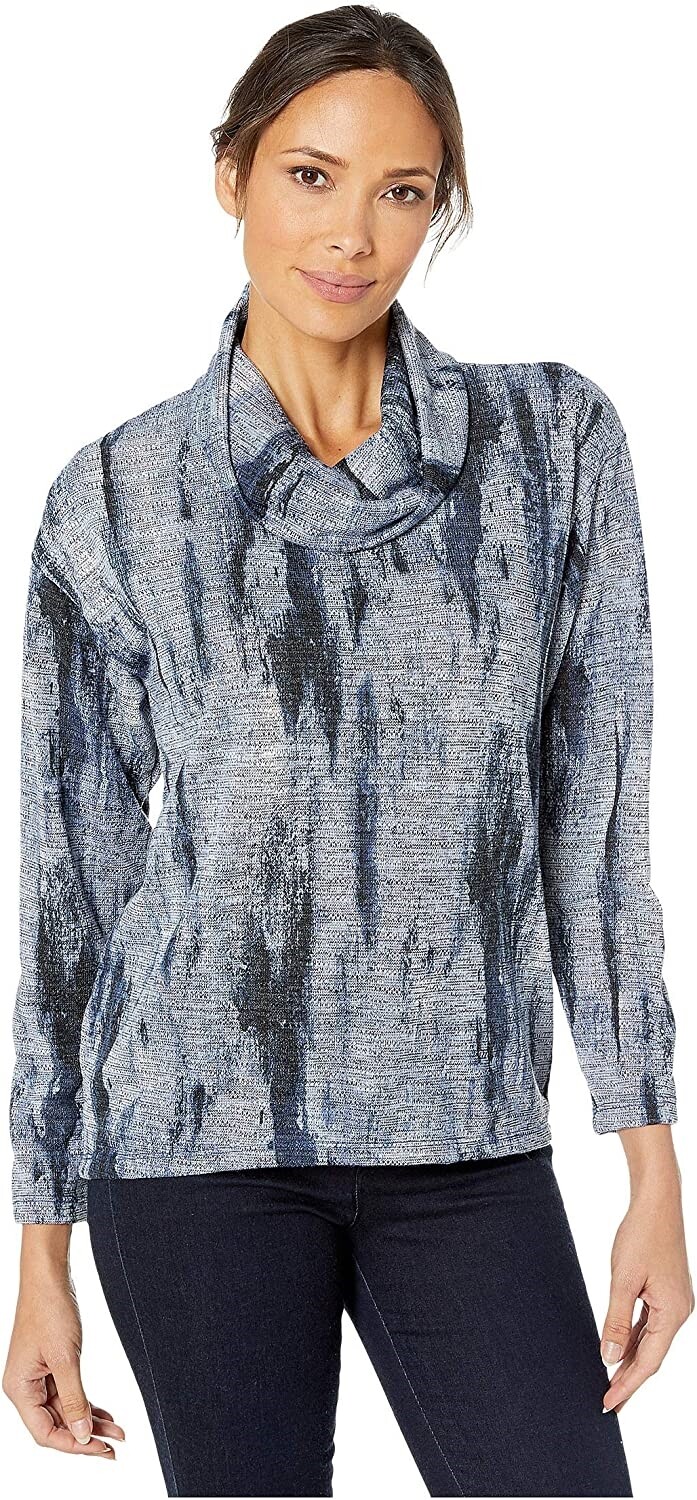 Jones New York 252854 Women Cowl Neck Pullover Top Size Small
