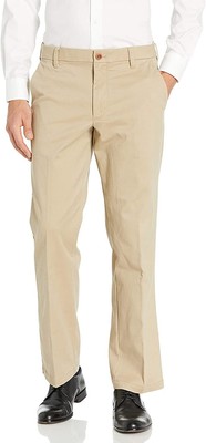 

IZOD Мужские брюки-чинос стрейч классического кроя с плоской передней частью, кедровое дерево, Cedar wood khaki, 45BM072261