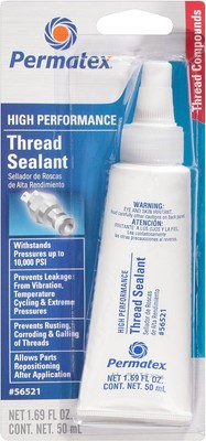 Permatex 56521 High Performance Thread Sealant, 50 ml , White (Packaging may var