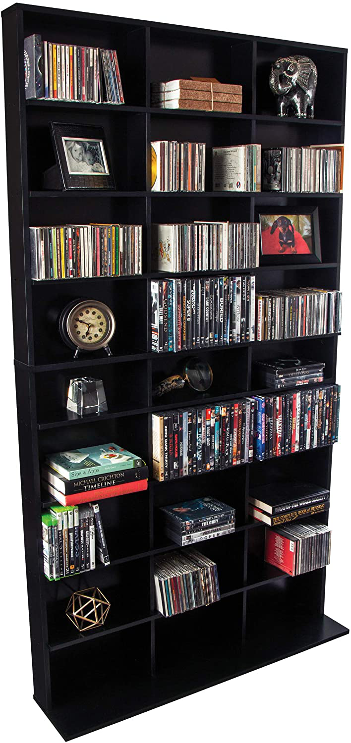 Tower Rack Media Book Shelf Organizer