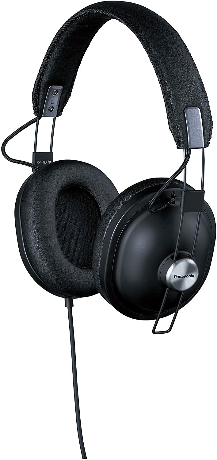Panasonic RP-HTX70-K Black Stereo Headphones from Japan new