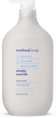 Method Body Wash, Simply Nourish, Paraben and Phthalate Free, 28 oz Pack of 1