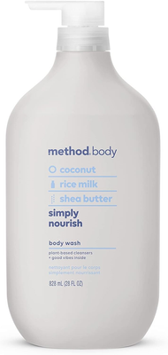 Method Body Wash, Simply Nourish, Paraben and Phthalate Free, 28 oz Pack of 1