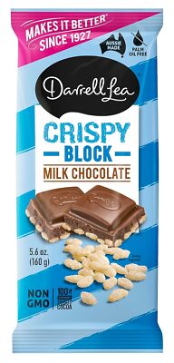 Darrell Lea Crispy Milk Chocolate Bar Crispy  5.6 OZ