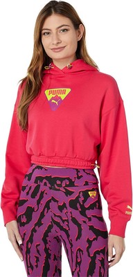 

Укороченная толстовка с капюшоном Puma Womens Ski Club PNK-M, Rose red