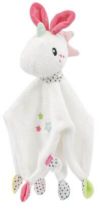 Fehn Schmusetuch Aiko & Yuki Einhorn mit Schnullerhalter