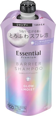 Essential Premium Moisturizing Barrier Shampoo Glow & Moist 340ml
