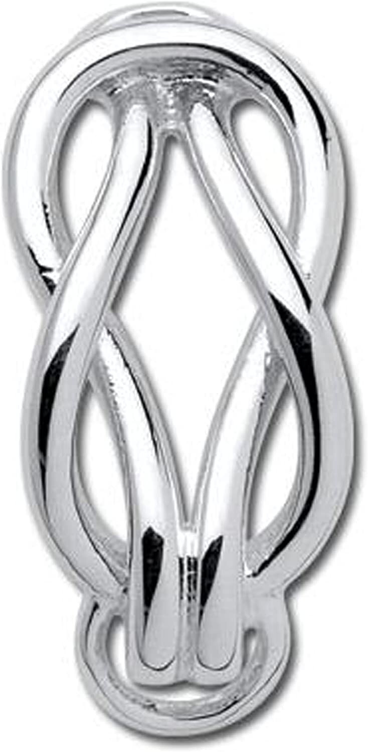 925 Sterling Silver Square Love Knot Clasp for Lestage