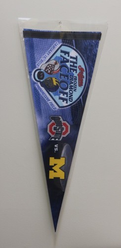 2012~OHIO STATE Vs MICHIGAN THE FROZEN DIAMOND FACEOFF PENNANT~FREE SHIPP  #PE33
