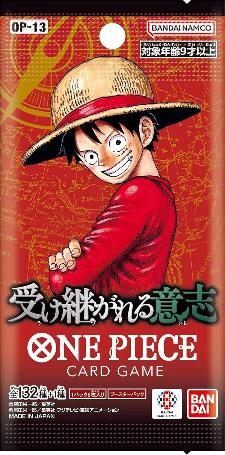 ONE PIECE Card Game Inherited Will OP-13 Booster Box Japanese Tape