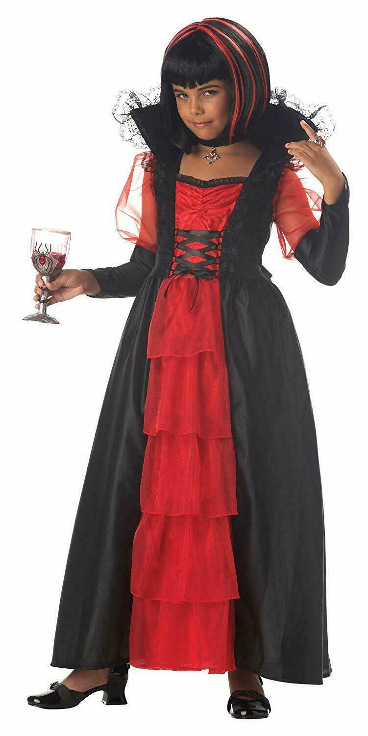 Regal Vampira, Black/red- Large Plus Halloween Costume