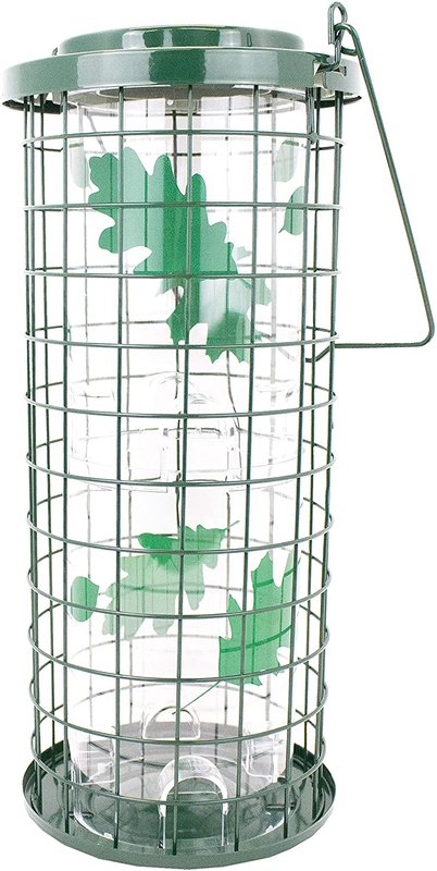 Perky Pet 114G Squirrel Stumper Wild Bird Feeder, Green