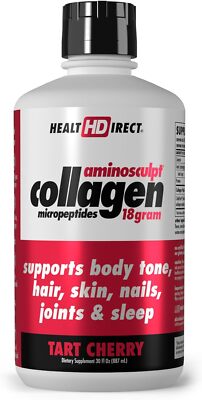 Health Direct AminoSculpt Sugar-Free Collagen Tart Cherry/Smooth Mango 30 Fl Oz
