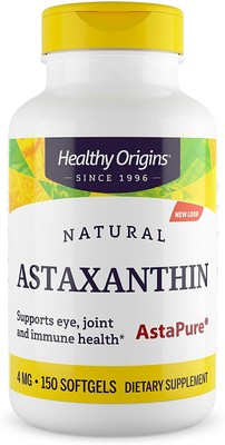 Healthy Origins Astaxanthine 4mg 150 Gélule,Eye & Cœur Health,Immunitaire