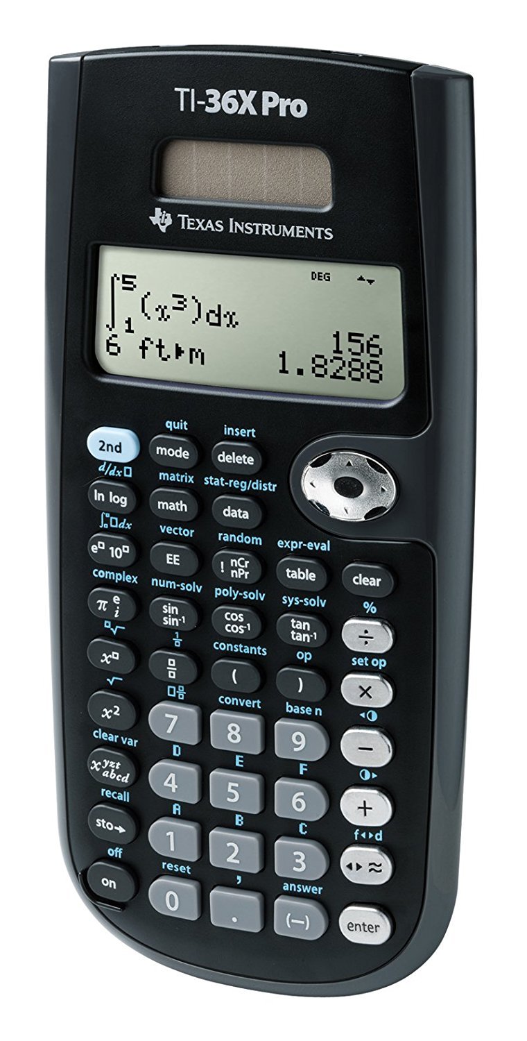 Texas Instruments TI-36X Pro Scientific Calculator, 16 Digit LCD